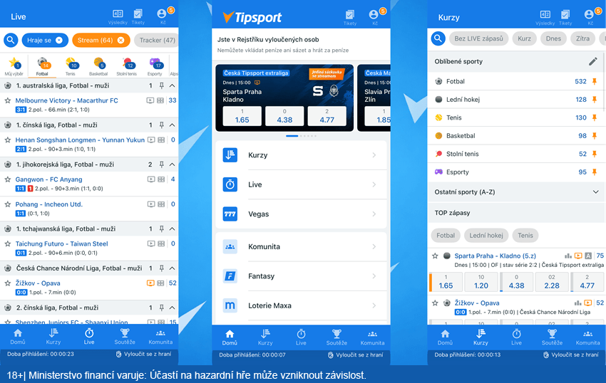 Mobilní aplikace Tipsport je ke stažení pro iOS, Android i&nbsp;HarmonyOS