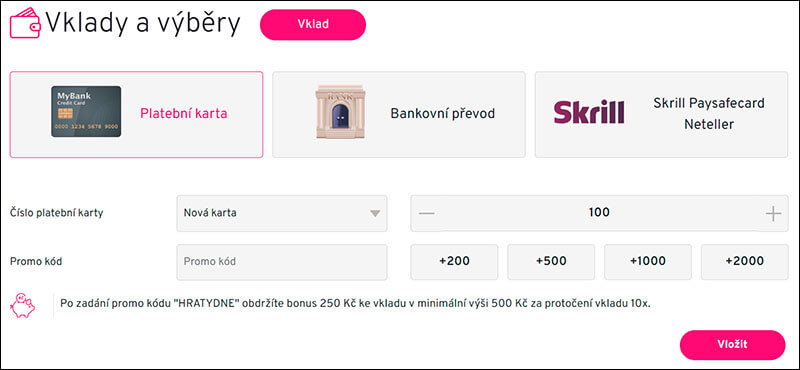 Ověření a&nbsp;přidání platební metody