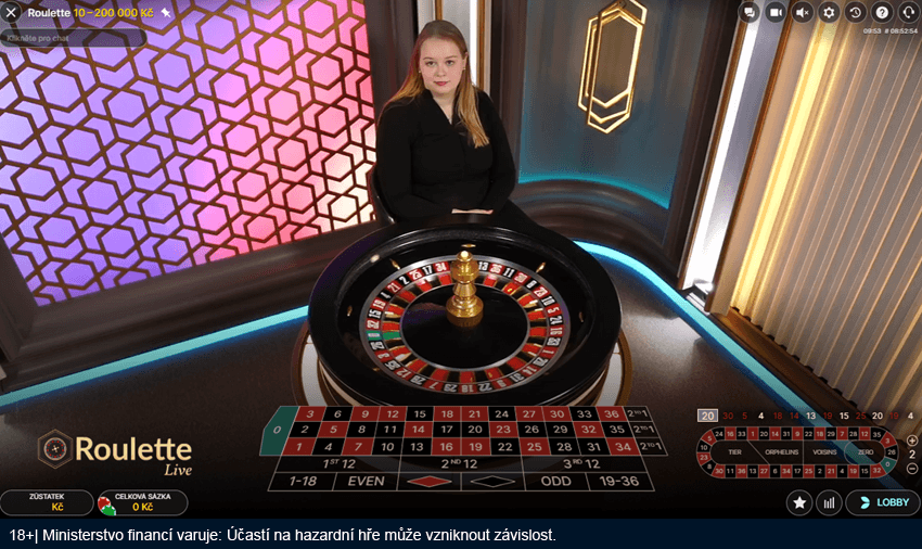Live ruleta v&nbsp;online casinu Tipsport Vegas