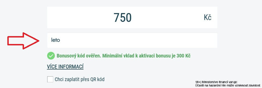 Platnost promo kódu LETO jsme ověřili na webu Allwyn