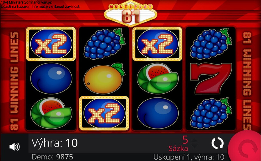 Multiplier Wild najdete například na automatu MultiPlay 81