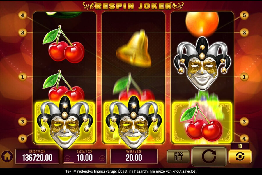 Sticky Wild symbolem se proslavil například automat Respin Joker