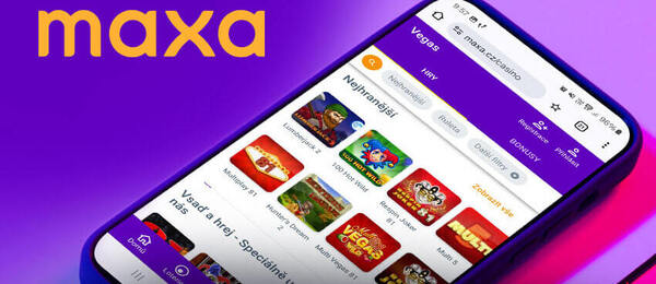 V mobilní aplikaci Maxa najdete loterie, losy nebo casino Vegas.