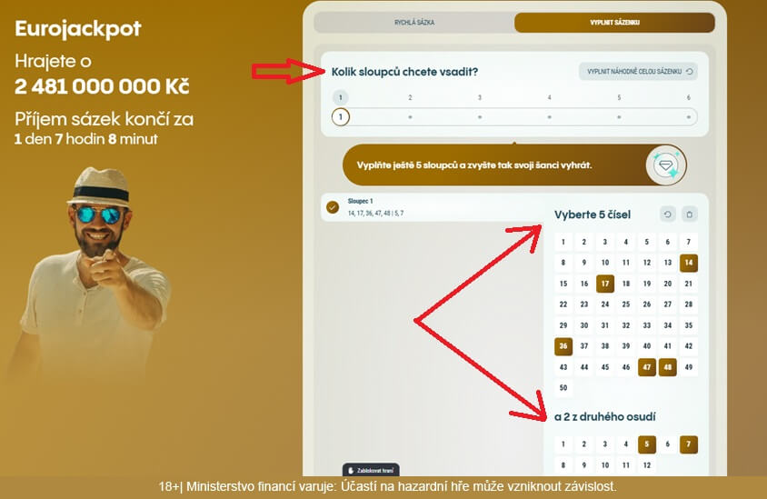 Eurojackpot tiket
