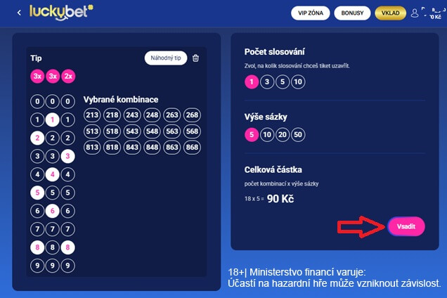 Jak vsadit Sejf 777 od LuckyBetu