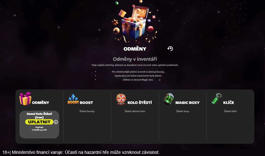 Tlačítko pro uplatnění bonusu v&nbsp;BetX Clubu