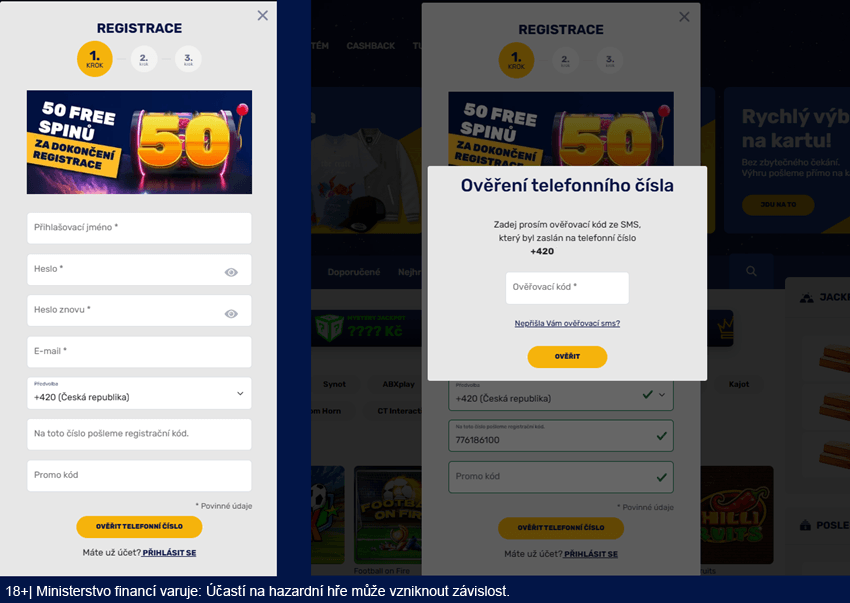 Forbes registrace začíná vyplněním formuláře