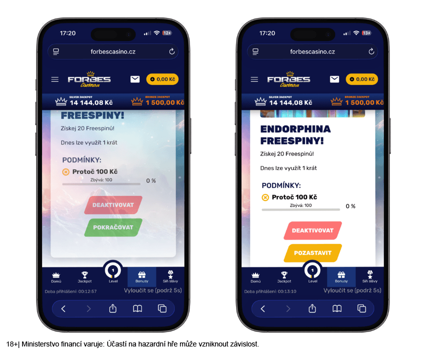 Forbes free spiny v&nbsp;bonusové sekci