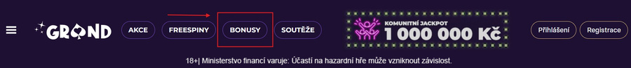 Všechny aktuální bonusy najdete v&nbsp;sekci Bonusy