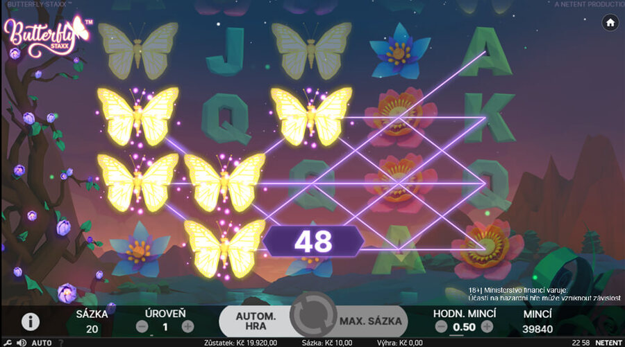 Butterfly Staxx má RTP 99,07&nbsp;%