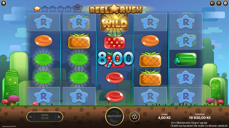 Reel Rush má RTP 99,05&nbsp;%
