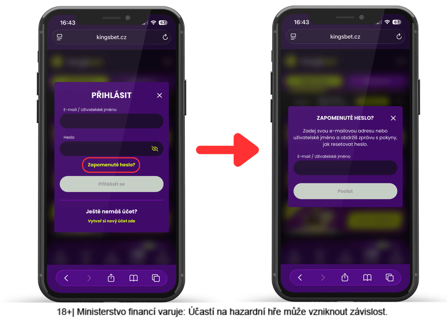 Kingsbet login – přihlášení a&nbsp;obnova zapomenutého hesla