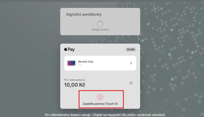 Potvrďte pomocí Face ID nebo Touch ID