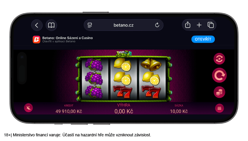 Hra na šířku v&nbsp;online casinu Betano