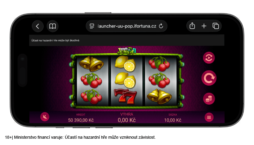 Hra na šířku v&nbsp;online casinu Fortuna