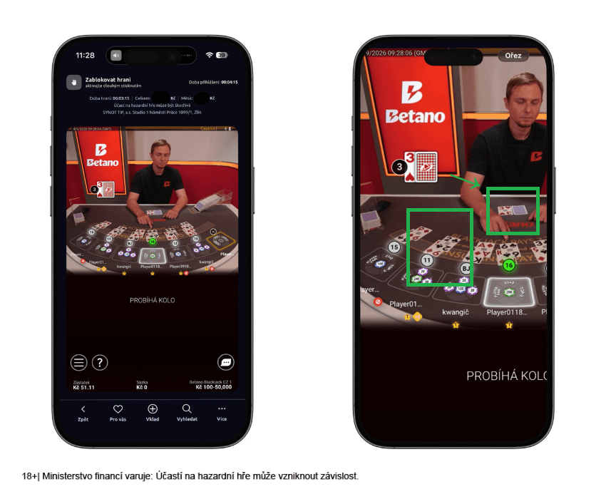 Příležitost na double v&nbsp;live casinu u&nbsp;Betana