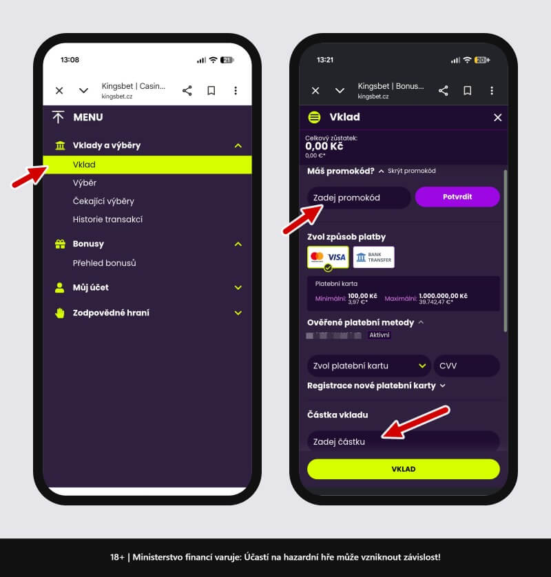VIP bonus 1&nbsp;500&nbsp;Kč ve FS s&nbsp;promo kódem